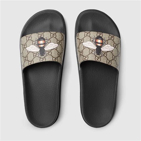 bee gucci slides|gucci slides outlet.